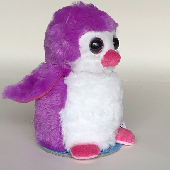 🔥3 For $20 🔥New w/Tag Penguin Reversible Plush Purple/Blue Switch-A-Rooz 8" - Picture 6 of 15